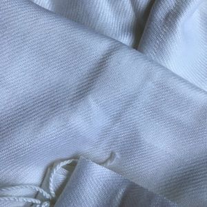 White Scarf 100% Pashmina  28” x 68”